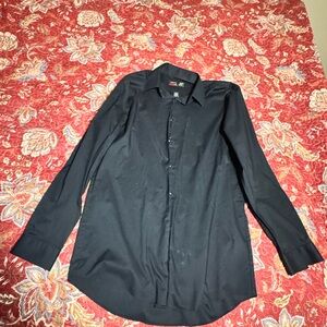 jf j.ferrar Black Dress Shirt Classic Formal Wear